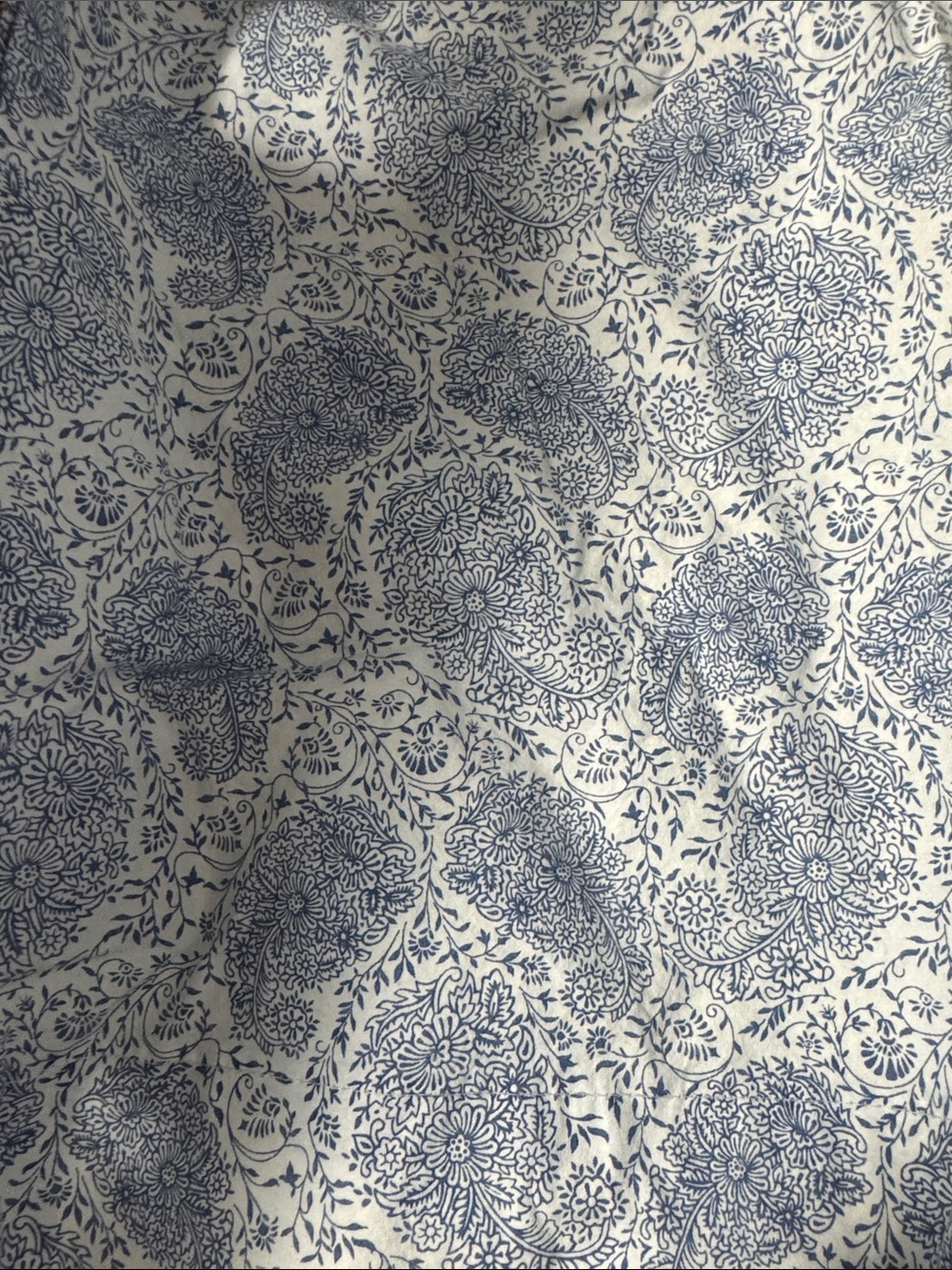 Ralph Lauren White Shirt with Blue Floral Print